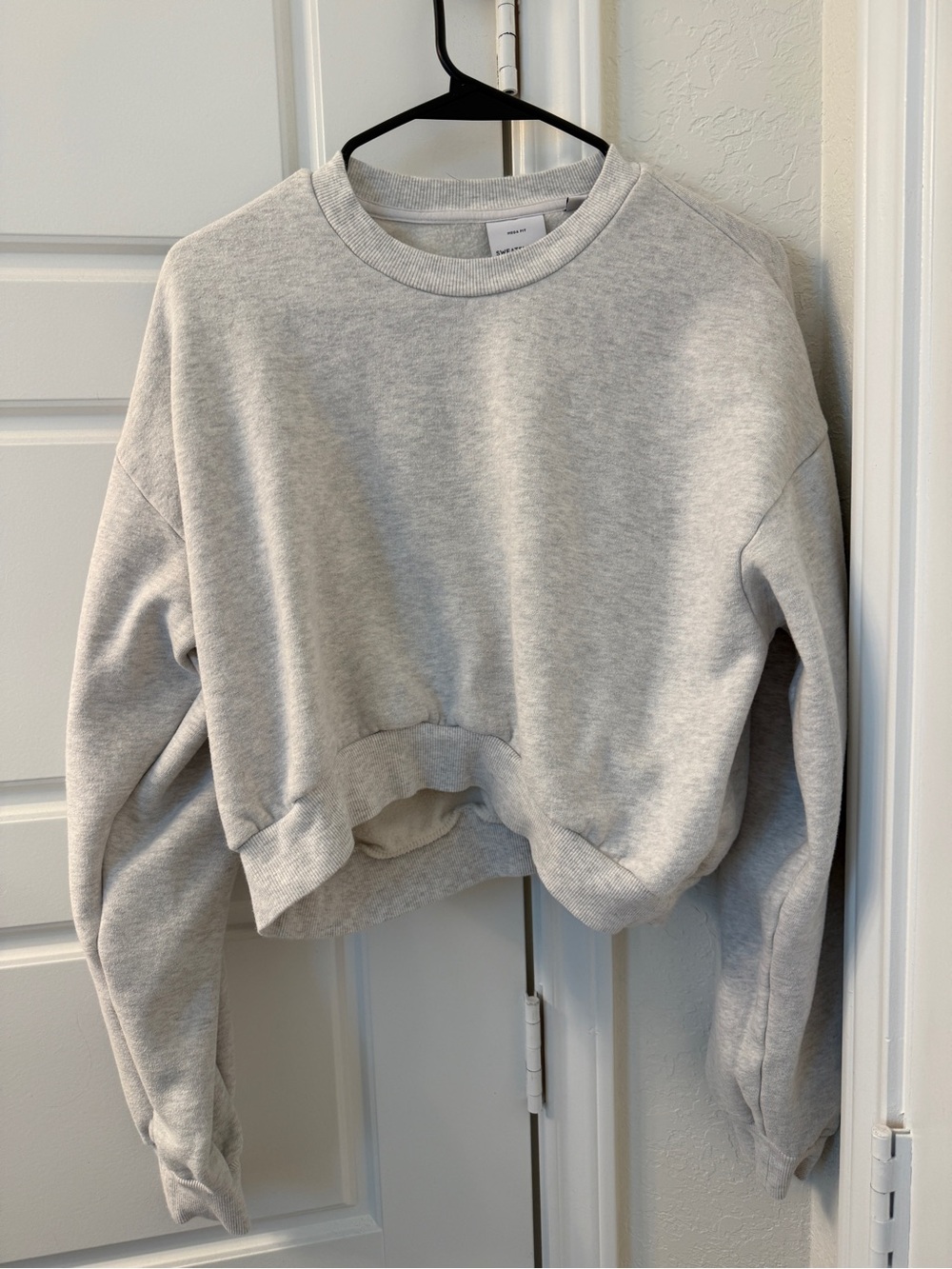 Aritzia Sweatfleece Cozy Fleece Mega Cropped Crew Sweatshirt